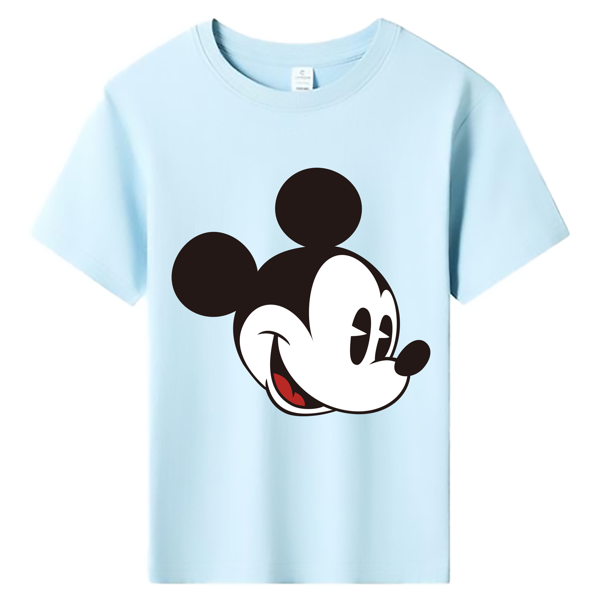 ミッキーマウス Mickey Mouse 綿100％キッズTシャツ（フロントプリント）